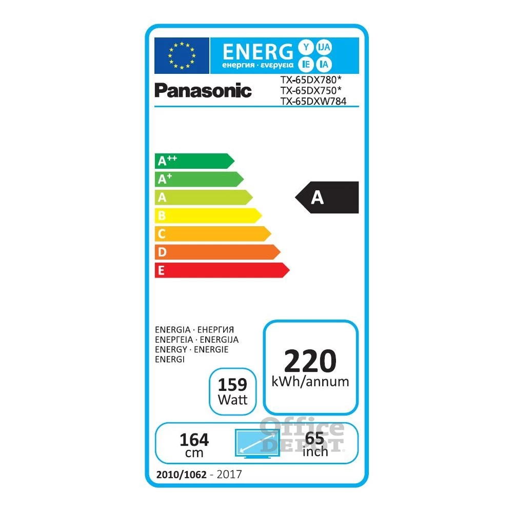 Panasonic 65" TX-65DX750E 4K UHD 3D Smart LED TV