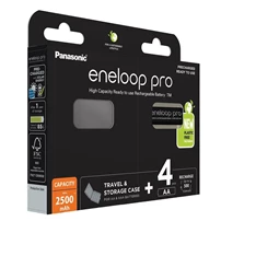 Panasonic Eneloop BK-3HCDEC4BE AA 2500mAh ceruza akku 4db/csomag Panasonic Eneloop BK-3HCDEC4BE AA 2500mAh ceruza akku 4db/csomag