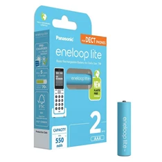 Panasonic Eneloop BK-4LCCE/2DE AAA 550mAh mikro ceruza akku 2db/csomag Panasonic Eneloop BK-4LCCE/2DE AAA 550mAh mikro ceruza akku 2db/csomag