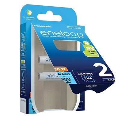 Panasonic Eneloop BK-4MCDE/2BE AAA 800mAh mikro ceruza akku 2db/csomag Panasonic Eneloop BK-4MCDE/2BE AAA 800mAh mikro ceruza akku 2db/csomag