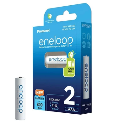 Panasonic Eneloop BK-4MCDE/2BE AAA 800mAh mikro ceruza akku 2db/csomag Panasonic Eneloop BK-4MCDE/2BE AAA 800mAh mikro ceruza akku 2db/csomag