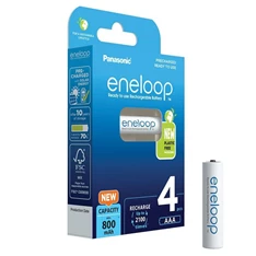 Panasonic Eneloop BK-4MCDE/4BE AAA 800mAh mikro ceruza akku 4db/csomag Panasonic Eneloop BK-4MCDE/4BE AAA 800mAh mikro ceruza akku 4db/csomag