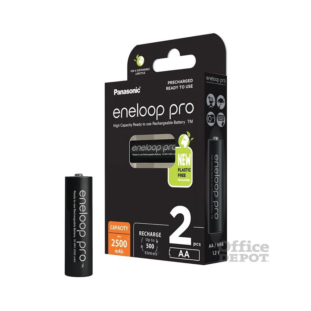 Panasonic Eneloop BK-3HCDE/2BE AA 2500mAh ceruza akku 2db/csomag