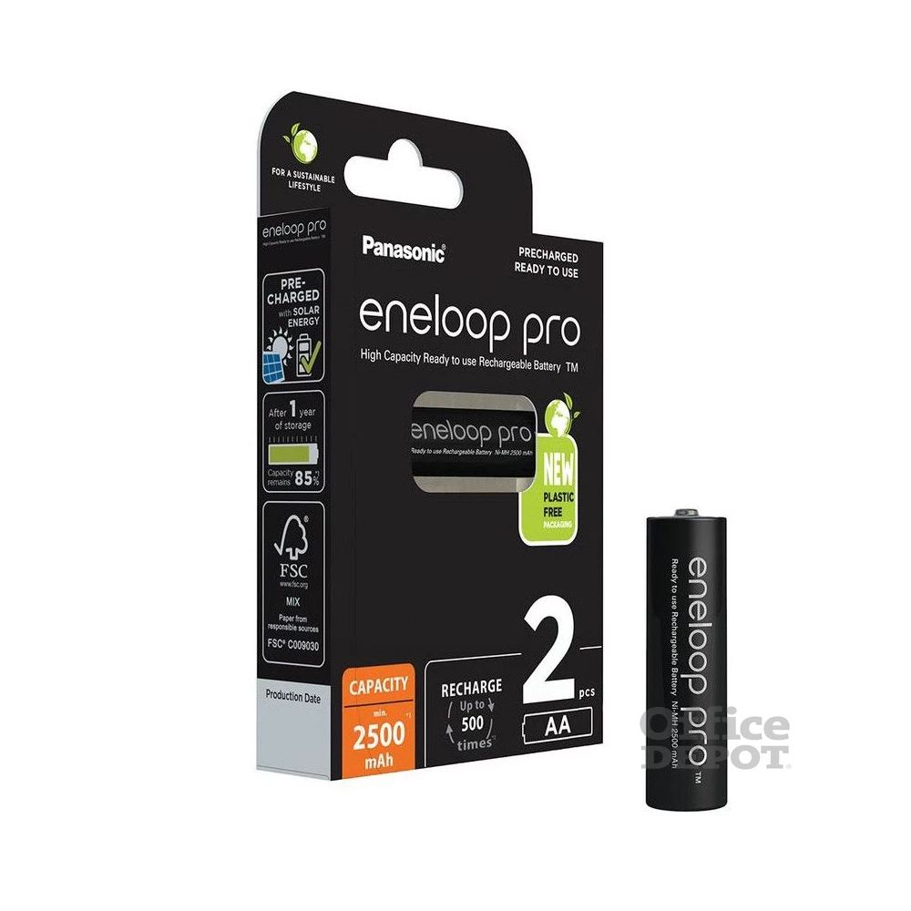 Panasonic Eneloop BK-3HCDE/2BE AA 2500mAh ceruza akku 2db/csomag