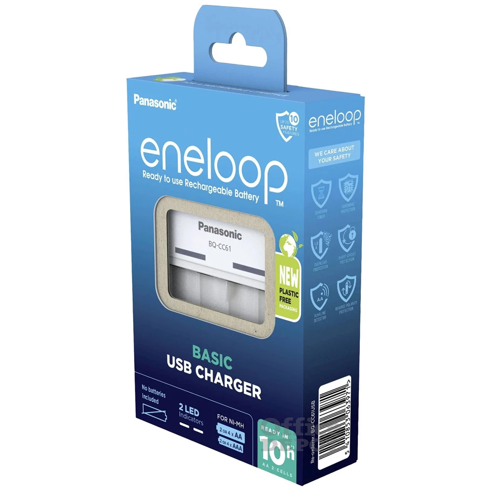 Panasonic Eneloop BQ-CC61USB AA/AAA USB akkutöltő