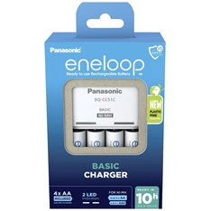 Panasonic Eneloop K-KJ51MCD40E AA 2000mAh akkutöltő +4xAA akku