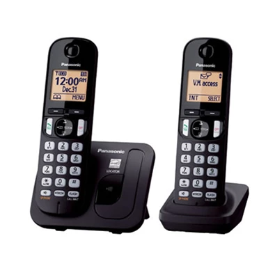 Panasonic KX-TGC212PDB DUO DECT hívásazonosítós fekete vezetéknélküli telefon Panasonic KX-TGC212PDB DUO DECT hívásazonosítós fekete vezetéknélküli telefon