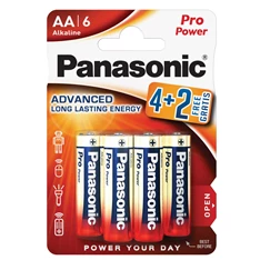 Panasonic LR6PPG/6BP 4+2F 1,5V AA/ceruza tartós alkáli elem 6 db/csomag Panasonic LR6PPG/6BP 4+2F 1,5V AA/ceruza tartós alkáli elem 6 db/csomag