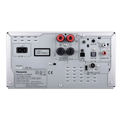 Panasonic SC-PMX90EG-S Hi-Res Audio ezüst - fekete mikro hifi Panasonic SC-PMX90EG-S Hi-Res Audio ezüst - fekete mikro hifi