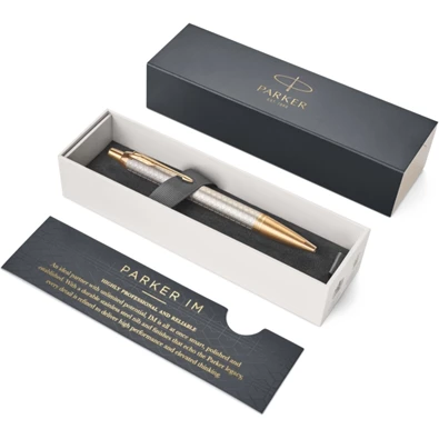 Parker Royal IM Premium arany klipsz szürke cizellált golyóstoll Parker Royal IM Premium arany klipsz szürke cizellált golyóstoll