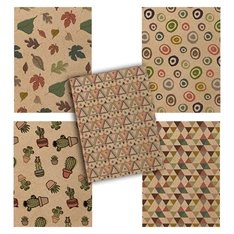 Pátria Design ECO Nature A4 40lapos kockás vegyes színű füzet Pátria Design ECO Nature A4 40lapos kockás vegyes színű füzet