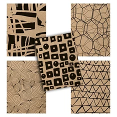 Pátria Design ECO Woodland A4 40lapos kockás vegyes színű füzet