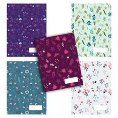 Pátria Design Fancy Florals A4 40lapos sima vegyes színű füzet Pátria Design Fancy Florals A4 40lapos sima vegyes színű füzet