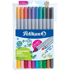 Pelikan Colorella Twin dupla 10db-os kétvégű rostirón készlet Pelikan Colorella Twin dupla 10db-os kétvégű rostirón készlet