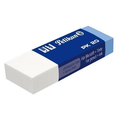Pelikan PK20 védőpapíros kék/fehér radír Pelikan PK20 védőpapíros kék/fehér radír