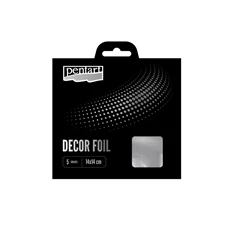 Pentart 14 x 14 cm 5 db/csomag ezüst dekorfólia