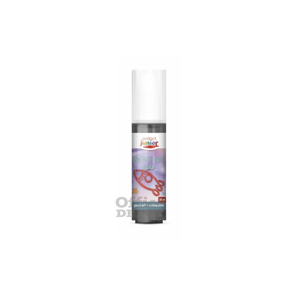 Pentart 20 ml fekete kontúr lehúzható üvegfesték