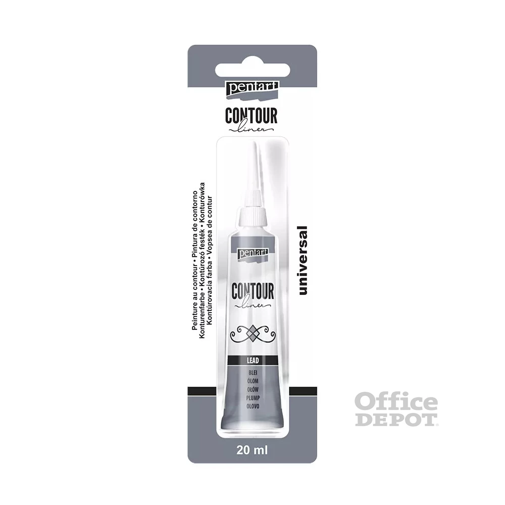 Pentart 20 ml ólom kontúrozó festék