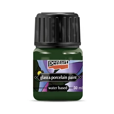Pentart 30 ml zöld üveg és porcelánfesték