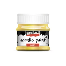 Pentart 50 ml sárga gyöngyház akrilfesték