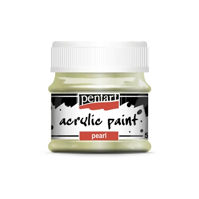 Pentart 50 ml zöld gyöngyház akrilfesték Pentart 50 ml zöld gyöngyház akrilfesték