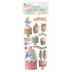 Pentart Candy Christmas cakes 10,2x21,6 cm kaparós matrica