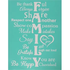 Pentart Family 21,5x27,5 cm szita stencil