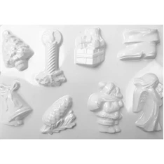 Pentart Karácsonyi 8 motívumos gipszkiöntő forma