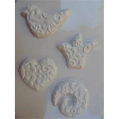 Pentart Mintás madárka gipszkiöntő forma