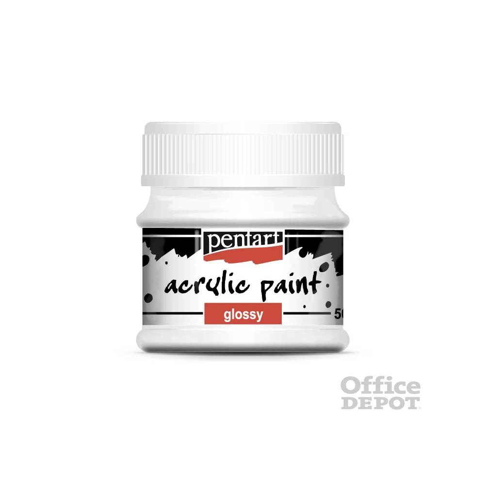 Pentart fényes 50 ml fehér akrilfesték