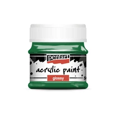 Pentart fényes 50 ml középzöld akrilfesték
