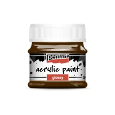 Pentart fényes 50 ml sötétbarna akrilfesték