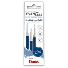 Pentel EnerGel 3 db/csomag 0.35mm zselés kék rollerirón betét Pentel EnerGel 3 db/csomag 0.35mm zselés kék rollerirón betét