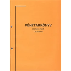 A.SZNY.504 A4 álló 50lapos "Pénztárkönyv" nyomtatvány A.SZNY.504 A4 álló 50lapos "Pénztárkönyv" nyomtatvány