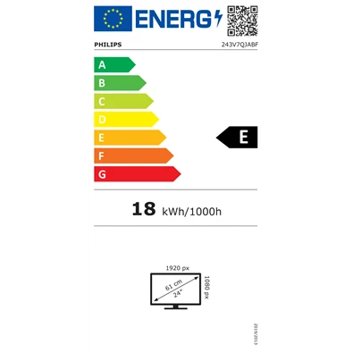 Philips 24" 243V7QJABF FHD IPS 75Hz HDMI/DP/VGA gamer monitor Philips 24" 243V7QJABF FHD IPS 75Hz HDMI/DP/VGA gamer monitor