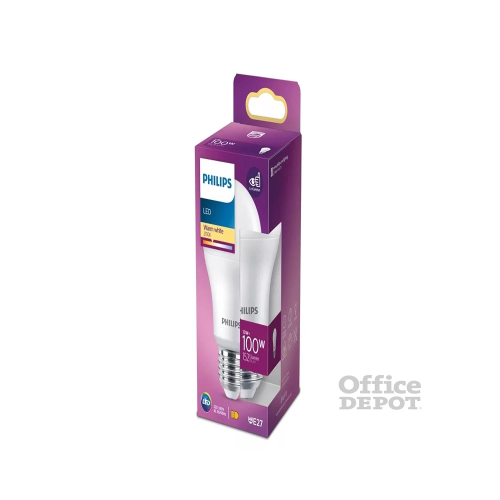 Philips 8720169326095 E27 100W matt meleg gömb alakú LED fényforrás