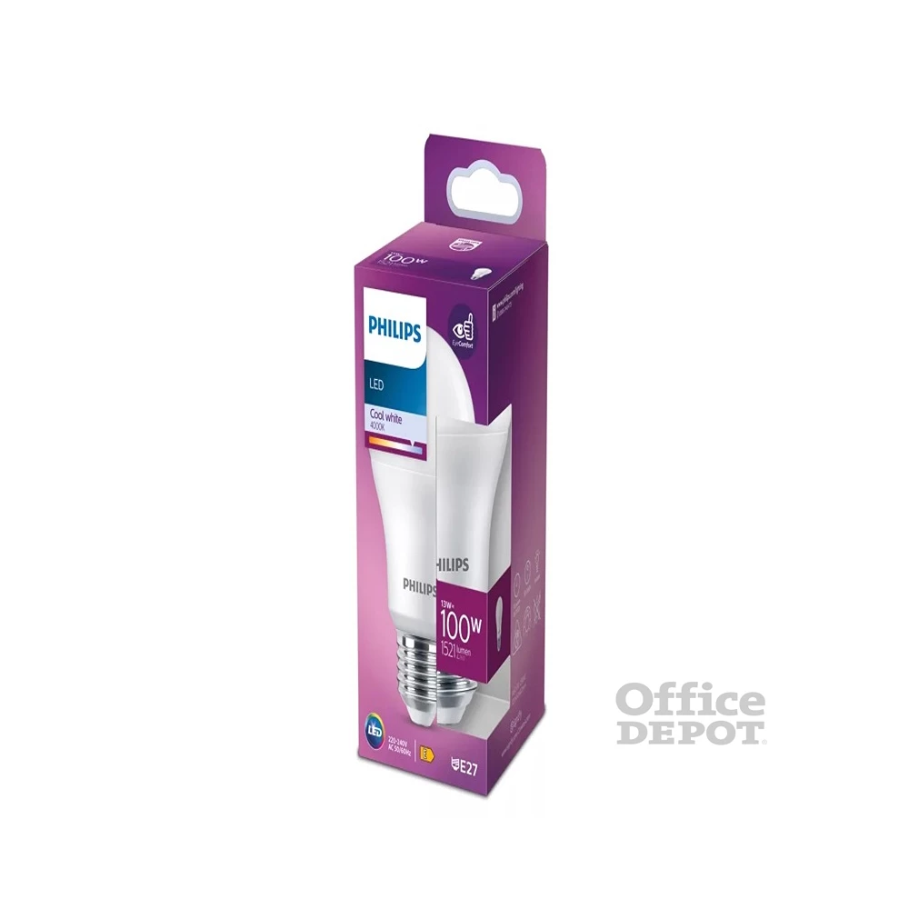 Philips 8720169326132 E27 100W matt hideg gömb alakú LED fényforrás