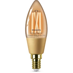 Philips 929003017721 Smart WIZ E14, 4,9/40W hideg/meleg fehér retro gyertya okosizzó