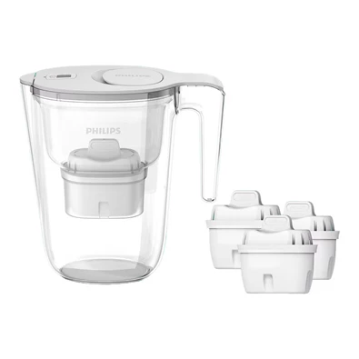 Philips AWP2933WHT3/31 fehér 2,6 L vízszűrő kancsó + 2 db szűrő Philips AWP2933WHT3/31 fehér 2,6 L vízszűrő kancsó + 2 db szűrő