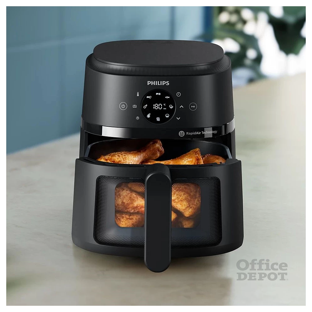 Philips Airfryer 2000 L NA220/00 fekete 4,2 L forrólevegős sütő