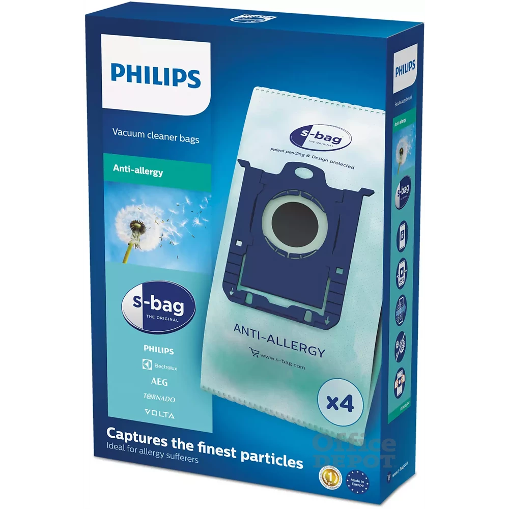 Philips FC8022/04 S-bag Clinic Anti Allergy 4 db szintetikus porzsák