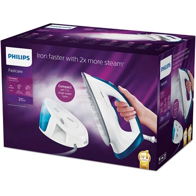 Philips GC6709/20 Fastcare Compact kék-fehér gőzállomás Philips GC6709/20 Fastcare Compact kék-fehér gőzállomás