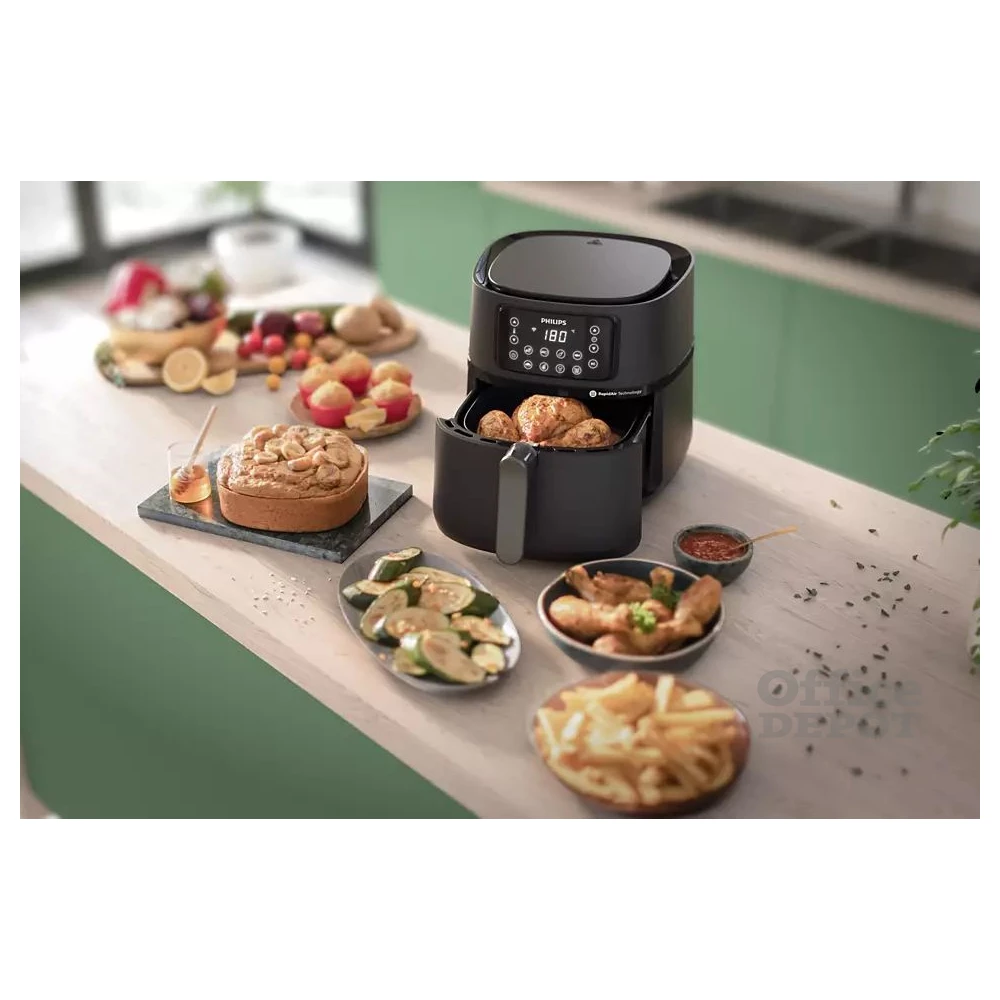 Philips HD9285/90 Airfryer 5000 XXL fekete 7,2 Lforrólevegős sütő