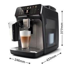 Philips Series 5500 LatteGo EP5549/70 fekete tejhabosítóval automata kávéfőző Philips Series 5500 LatteGo EP5549/70 fekete tejhabosítóval automata kávéfőző