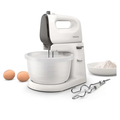 Philips Viva Collection HR3745/00 fehér tálas kézi mixer Philips Viva Collection HR3745/00 fehér tálas kézi mixer