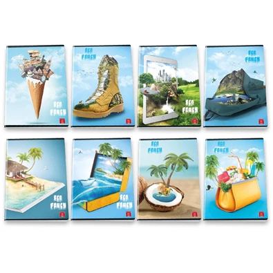 Pigna Eco Fancy A4 tűzött 42lapos kockás füzet Pigna Eco Fancy A4 tűzött 42lapos kockás füzet