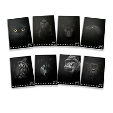 Pigna Monocromo Black A4 38lapos kockás füzet Pigna Monocromo Black A4 38lapos kockás füzet