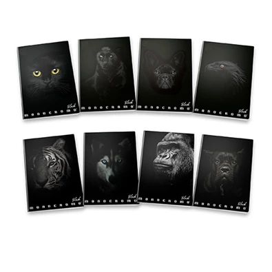 Pigna Monocromo Black A4 38lapos kockás füzet Pigna Monocromo Black A4 38lapos kockás füzet