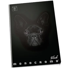 Pigna Monocromo Black A5 42lapos vonalas füzet Pigna Monocromo Black A5 42lapos vonalas füzet