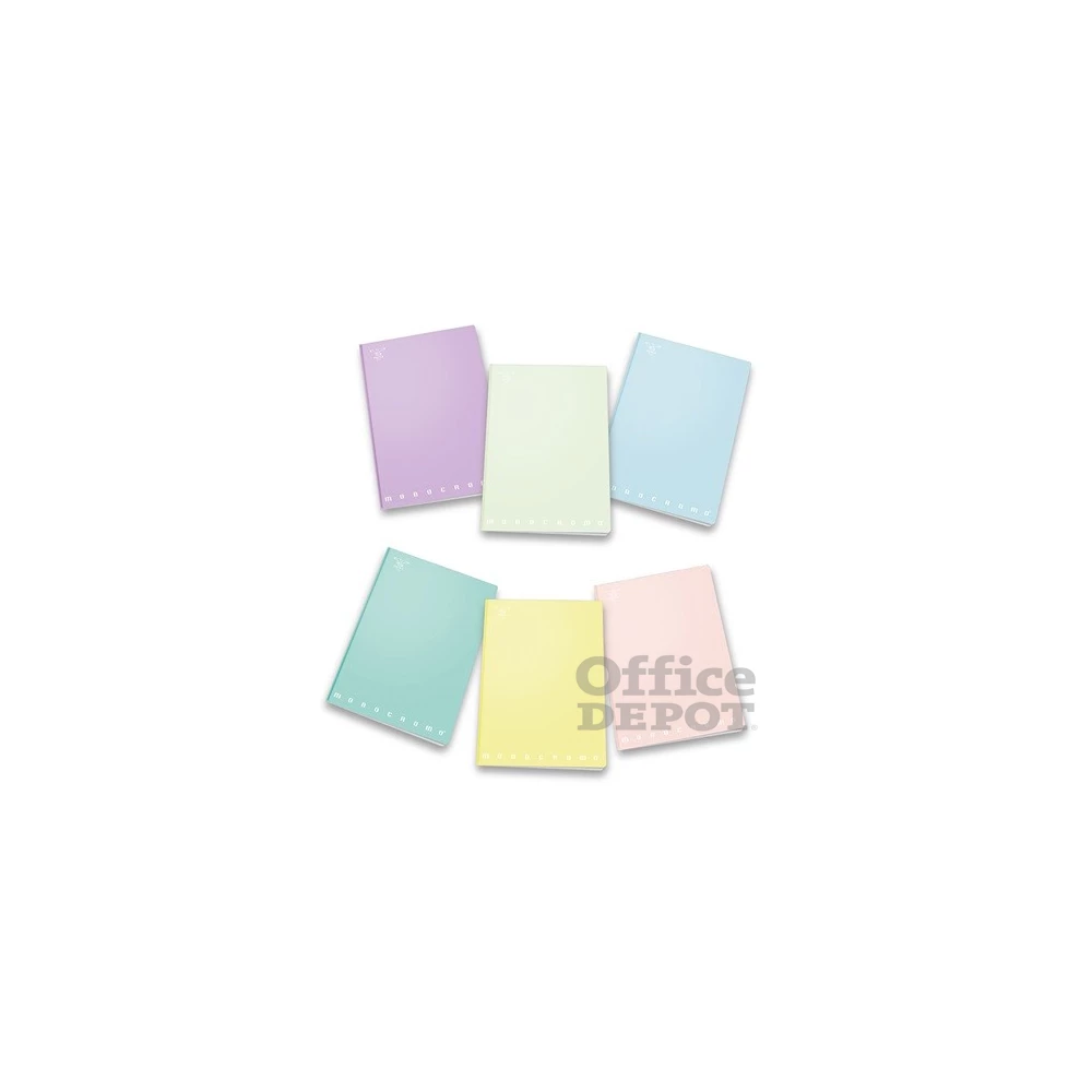 Pigna Monocromo Pastel A4 42lapos tűzött kockás füzet